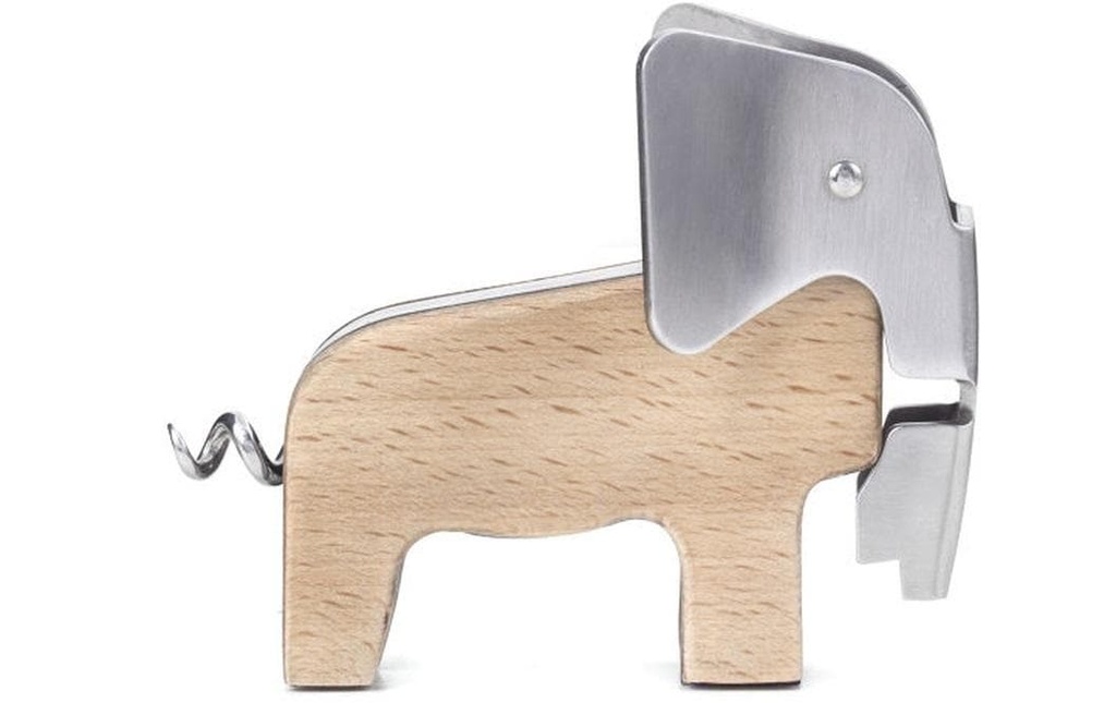 Kikkerland Décapsuleur Éléphant Brun clair