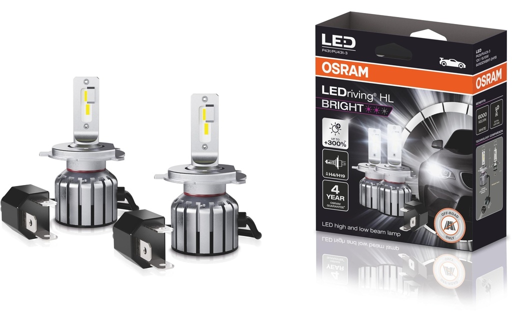 OSRAM LEDriving HL BRIGHT H4/H19 Voiture de tourisme