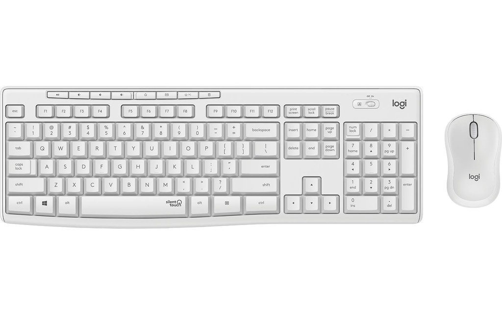 Logitech Ensemble clavier-souris MK295 White Mise en page CH