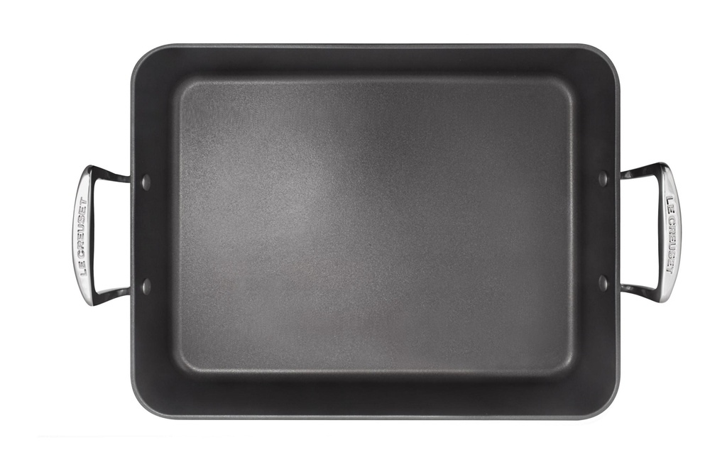 Le Creuset Plat à gratin ALU-BRATREINE Angulaire, Noir