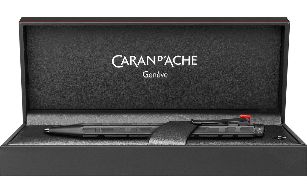 Caran d'Ache Stylo bille Ecridor Black Lines moyen (M), Noir