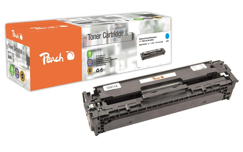 Peach Toner HP Nr. 305A (CE411A) Cyan