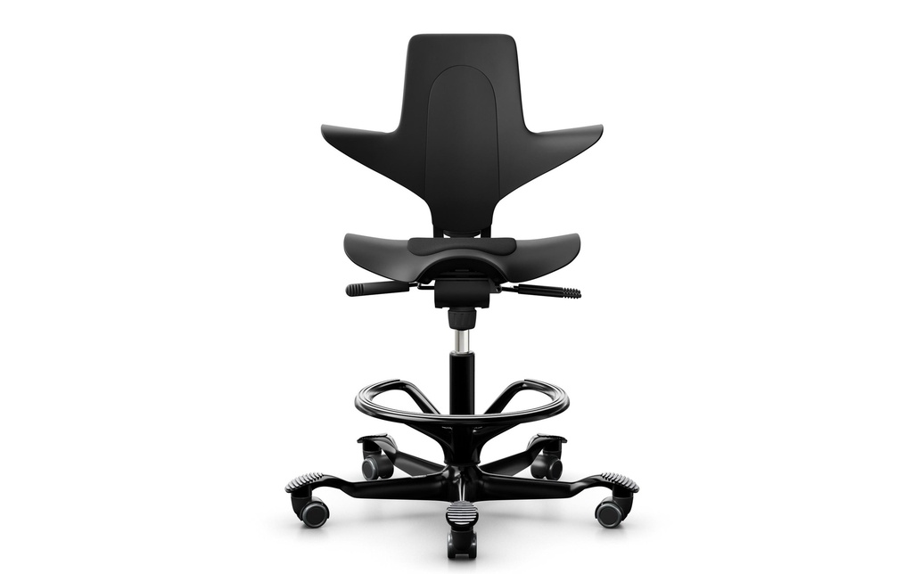 HÅG Chaise de bureau Capisco Puls 8010 avec anneau de pied Noir