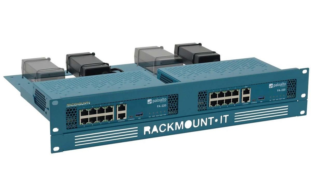 Rackmount IT Kits de montage en rack RM-PA-T3 pour Palo Alto PA-220, 2 appareils dans 1 rack