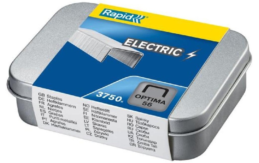 Rapid Agrafe Optima 56 galvanisé, 3750 pièces
