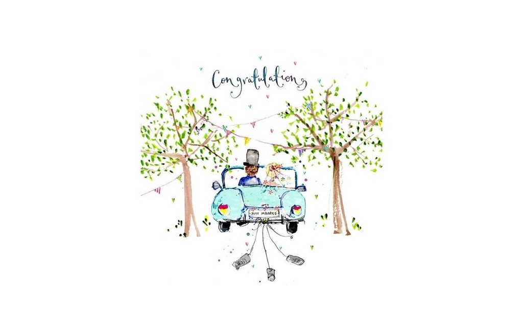 Cart Faire-part de mariage 15 x 15 cm