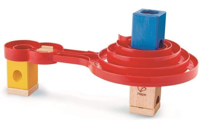 Hape Accessoires pour circuits de billes Double spirale Quadrilla
