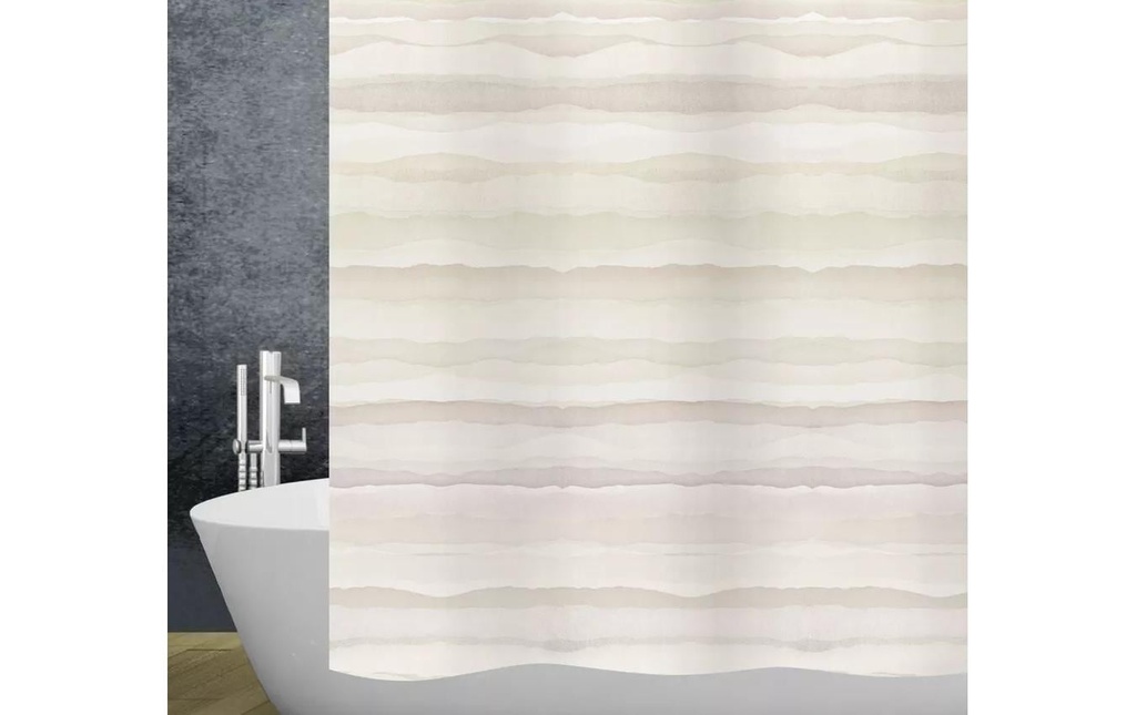 diaqua® Rideau de douche Dune 120 x 200 cm, multicolore