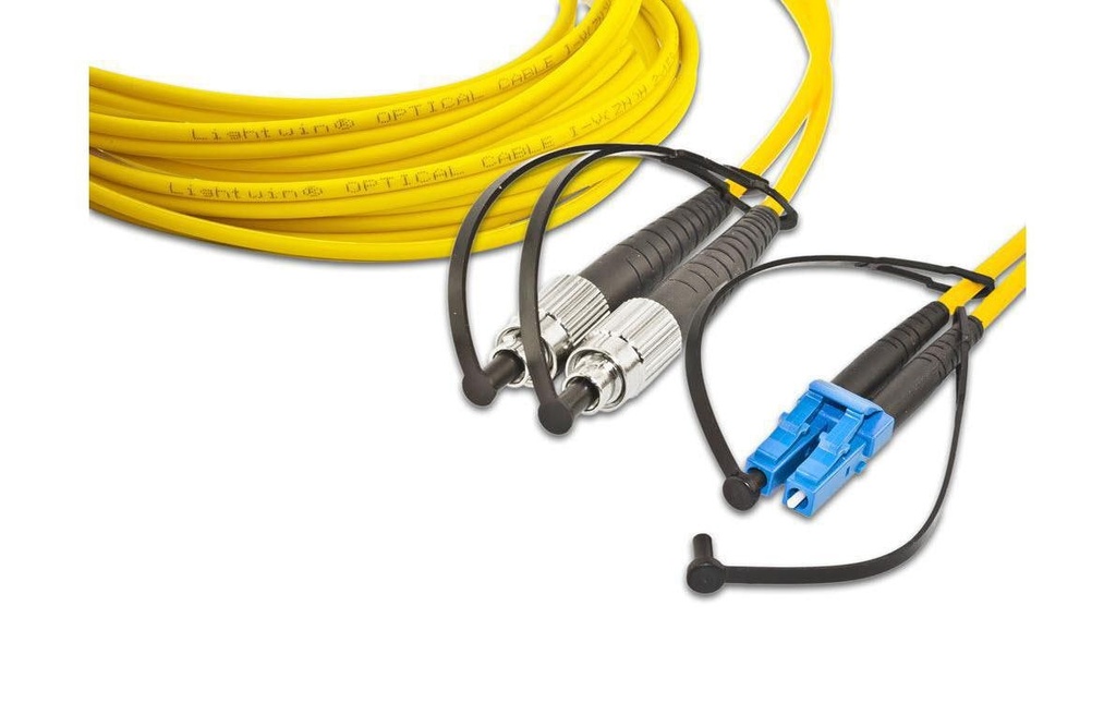Lightwin Câble patch à fibre optique Singlemode FC – LC, OS2, Duplex, 5 m