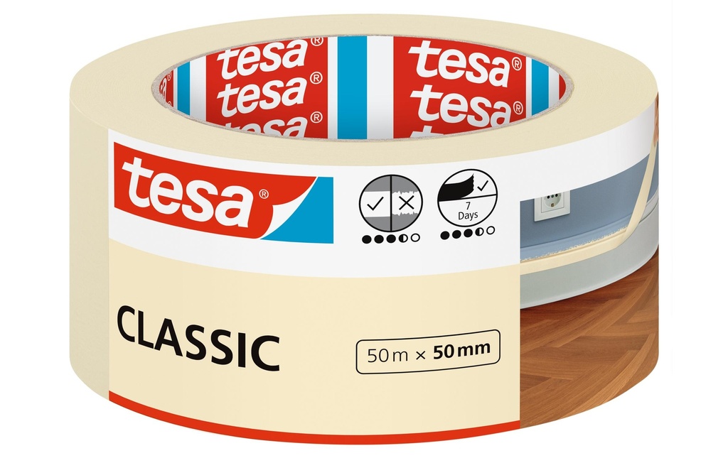 tesa Ruban de peintre CLASSIC 50 m x 50 mm
