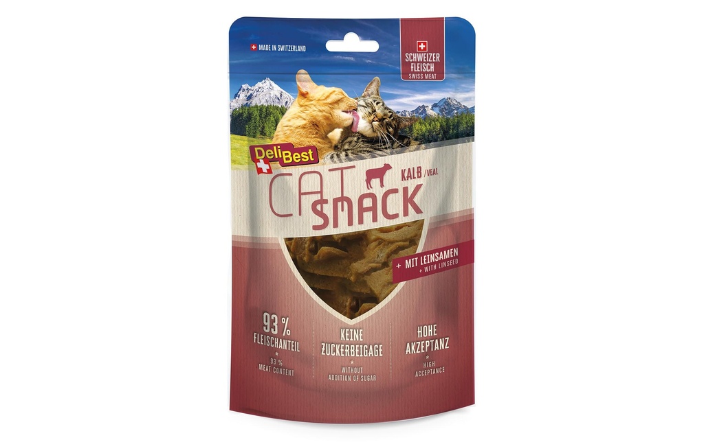 DeliBest Collation pour chat Cat Veau, bandes étroites