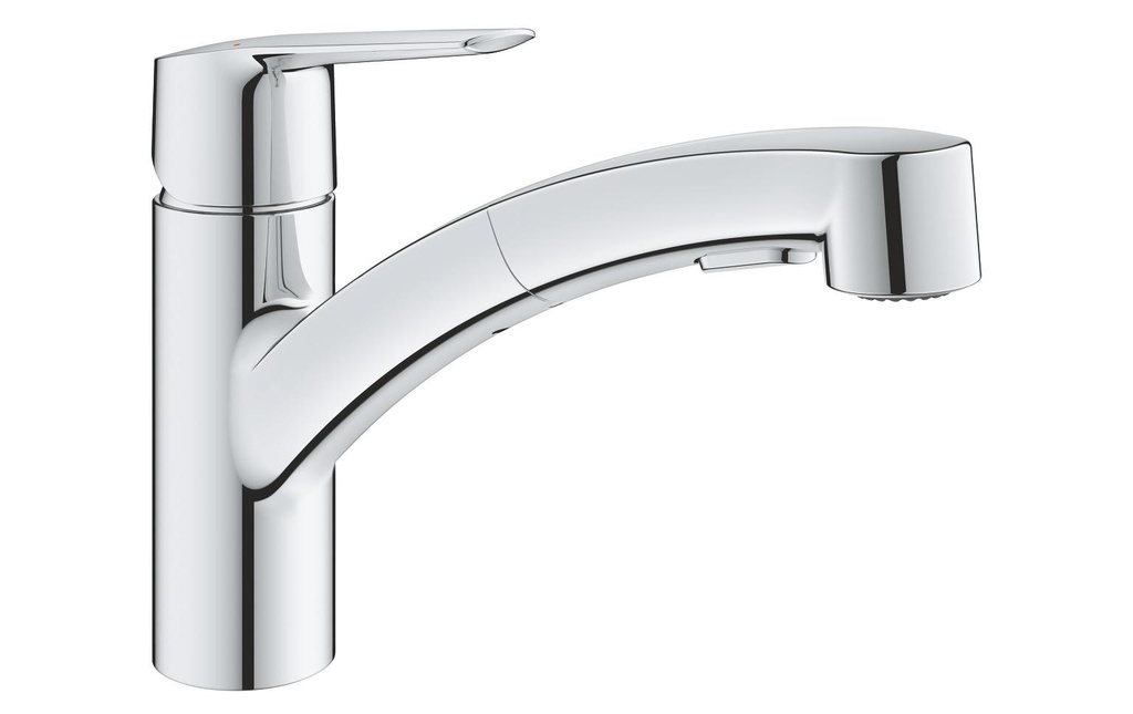 GROHE Robinetterie de cuisine Start 1/2″, Chrome, extractible