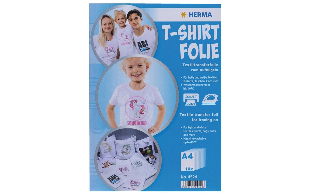 HERMA Film thermocollant A4, 20 Pièce/s, Blanc