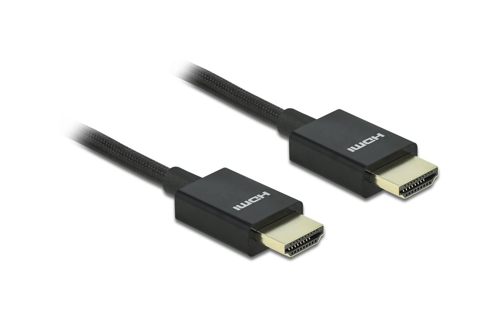 Delock Câble 8K 60Hz HDMI - HDMI, 0.5 m, Noir