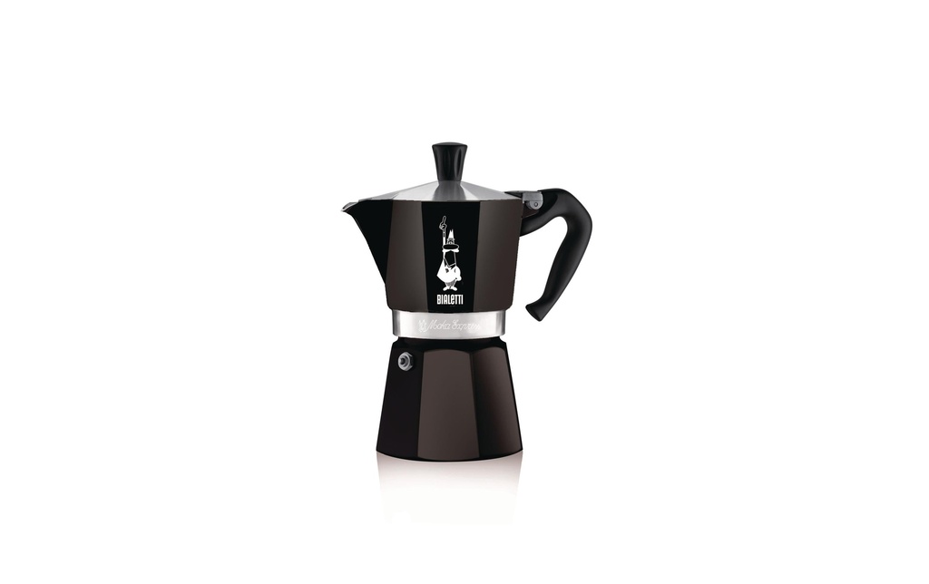 Bialetti Cafetière italienne Moka Express 3 tasses, Noir