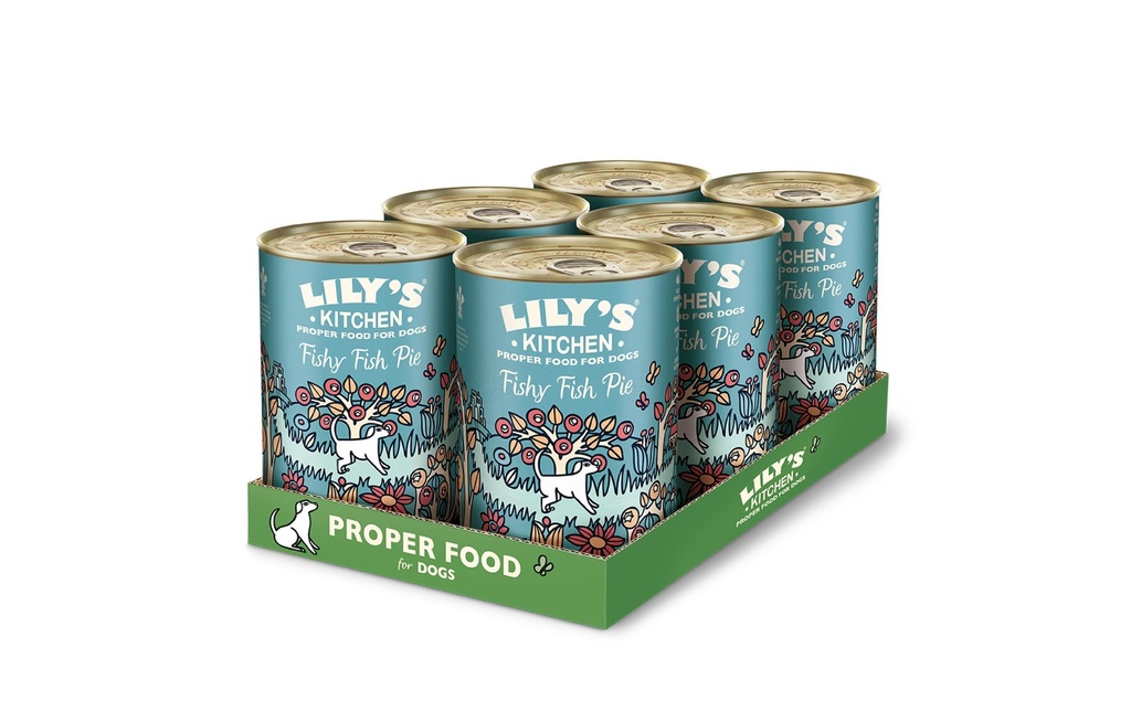 Lily's Kitchen Alimentation humide Pâté de poisson, 6 x 400 g