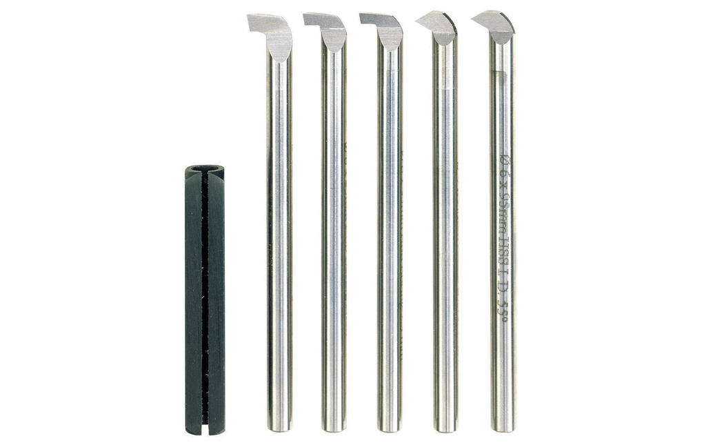 Proxxon Jeux d’accessoires Jeu d'outils de tournage HSS, 6 pièces