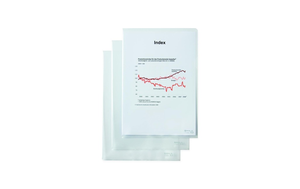 Büromaterial Pochette transparente A5 Transparent50 pièces