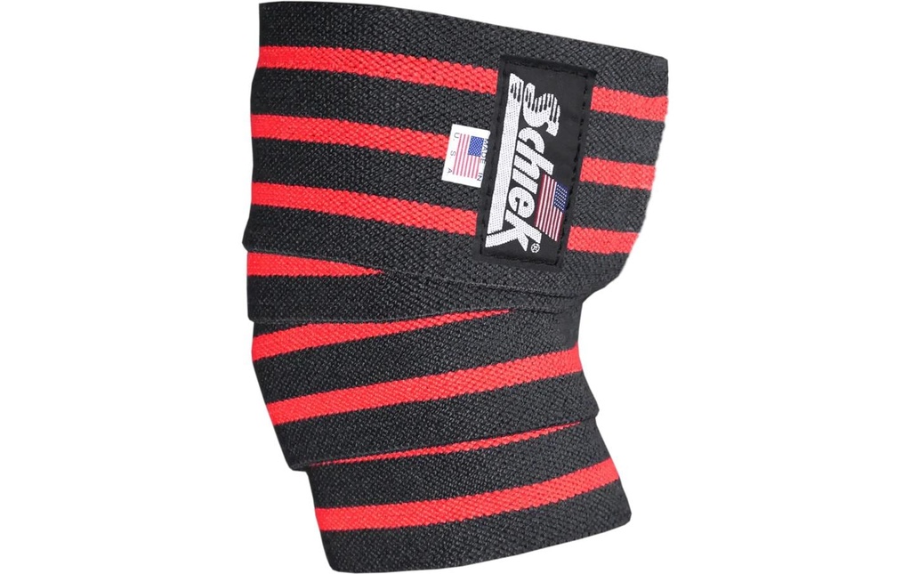 Schiek Sports Genouillères Noir et rouge