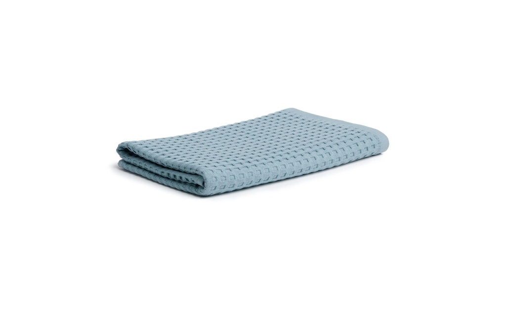 Möve Serviette de douche Piquée 70 x 140 cm, Bleu ciel