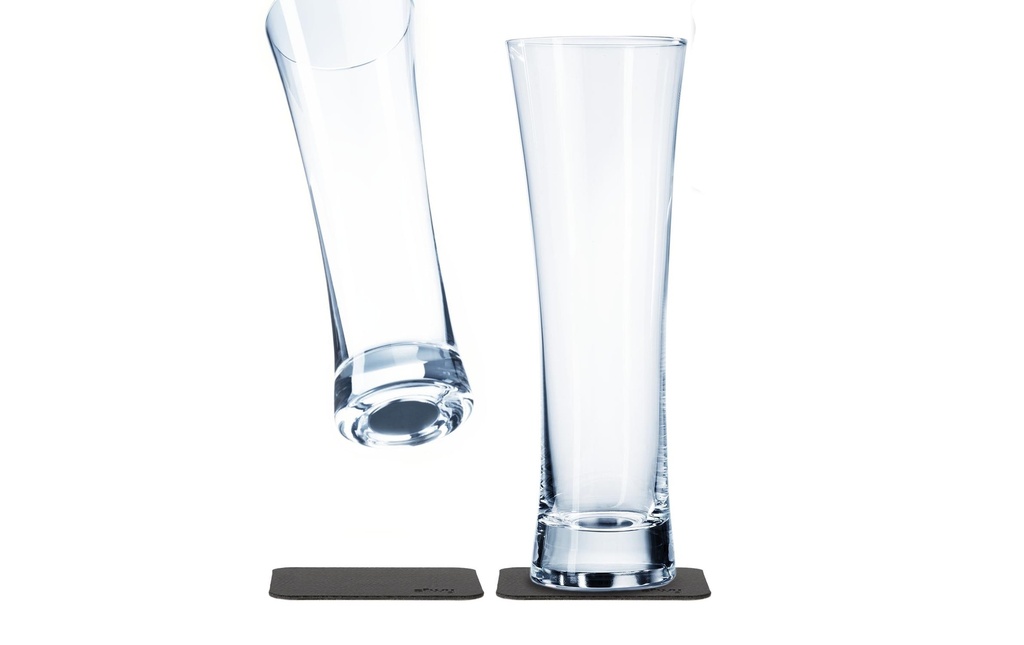Silwy Verre à bière en plein air Verres en cristal ensemble de 2