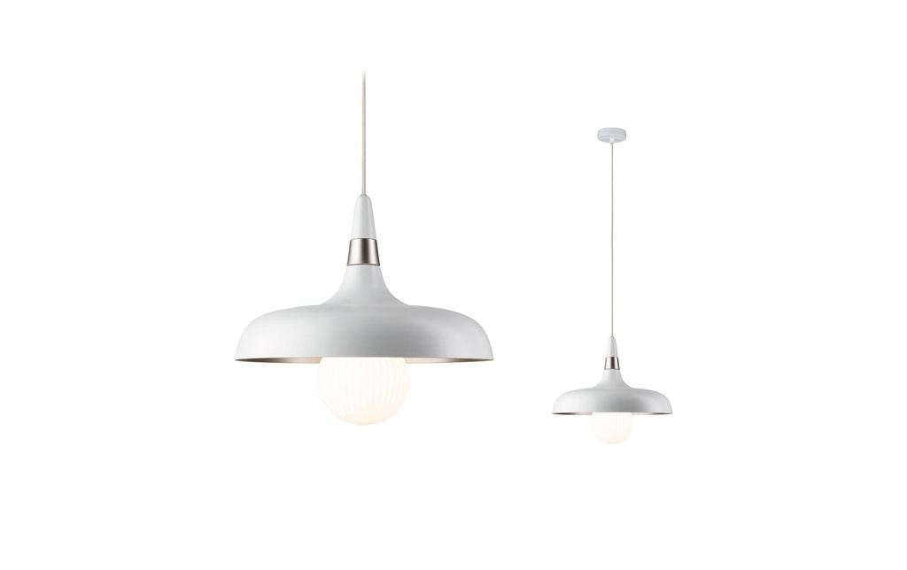 Paulmann Neordic Lampe suspendue Juna E27, blanc mat