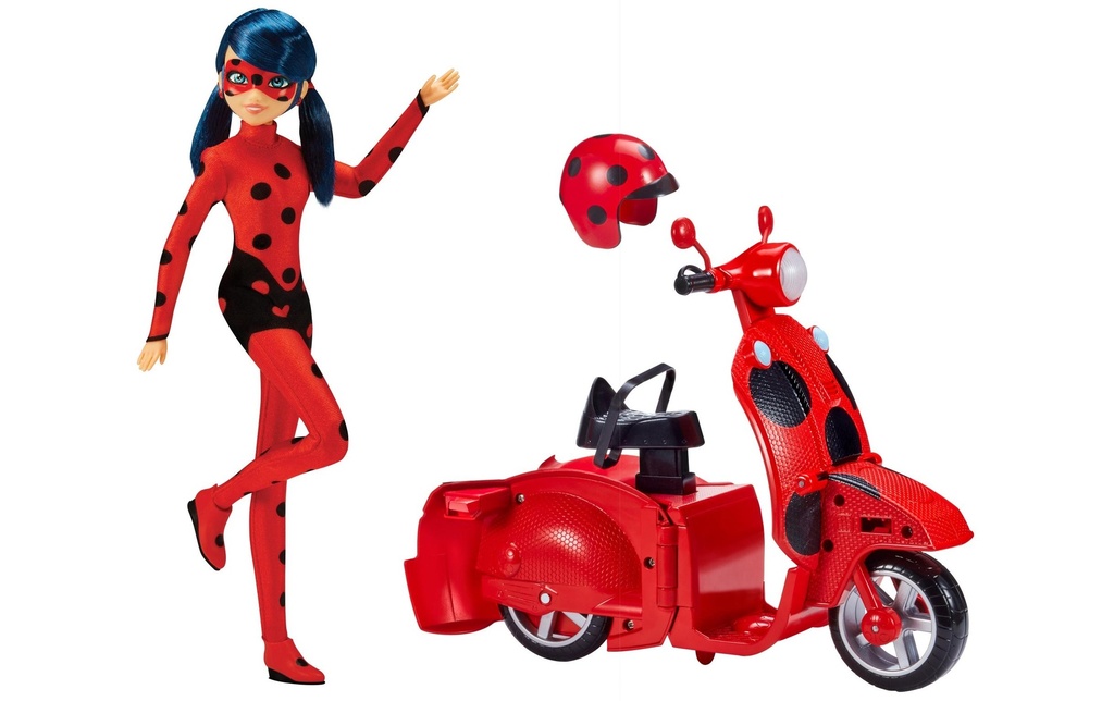 BANDAI Poupée Miraculous – Switch ‘N Go Scooter