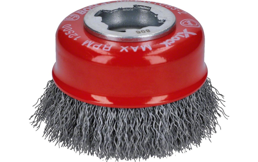 Bosch Professional Brosse à godets X-Lock 75 mm, fil d'acier serti