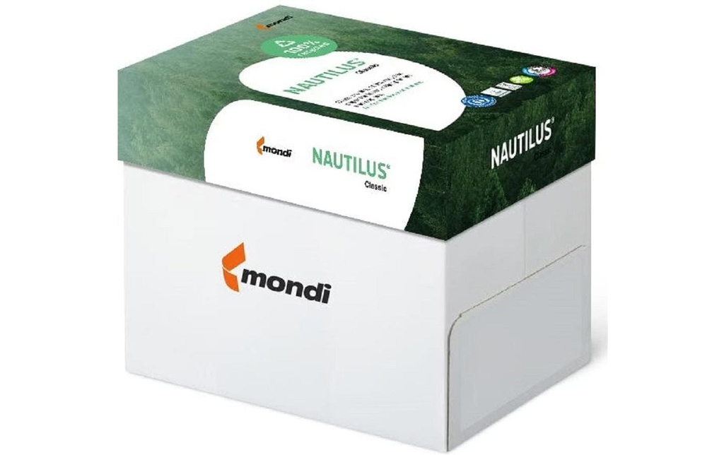 Nautilus Papier pour photocopie Classic Recycling A4, 80 g/m², 2500 feuilles
