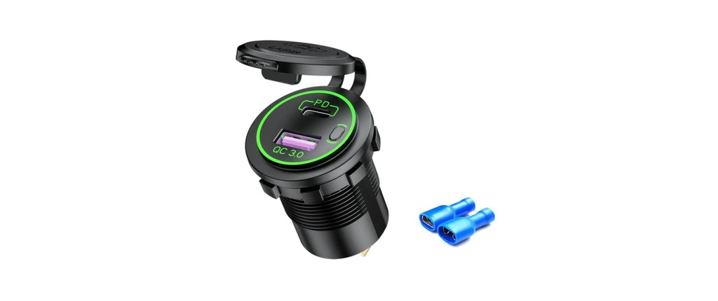Swaytronic Prise de connexion USB QC 3.0 Type C 60W USB/PD