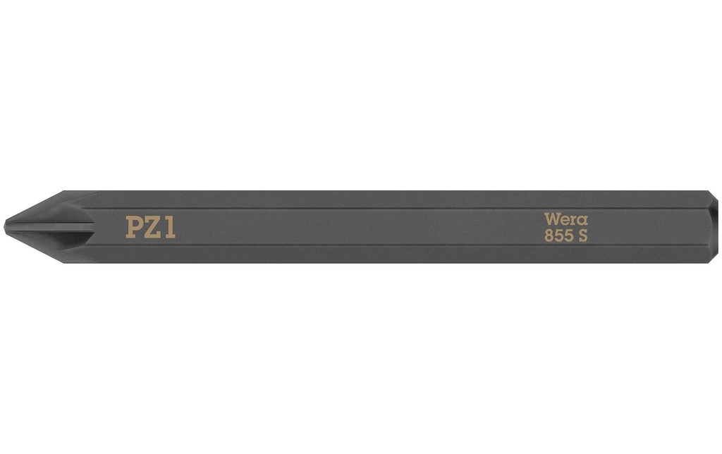 Wera Embout 855 S cruciforme Pozidriv PZ1, 1 Pièce/s pièce(s)
