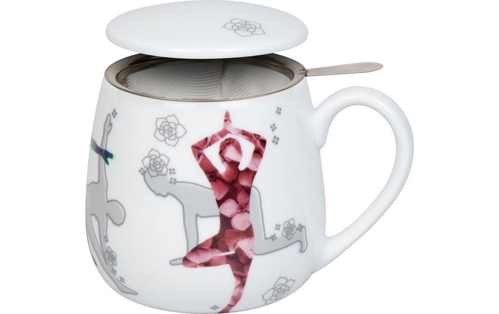 Könitz Tasse à thé Yoga in Nature 400 ml, Blanc