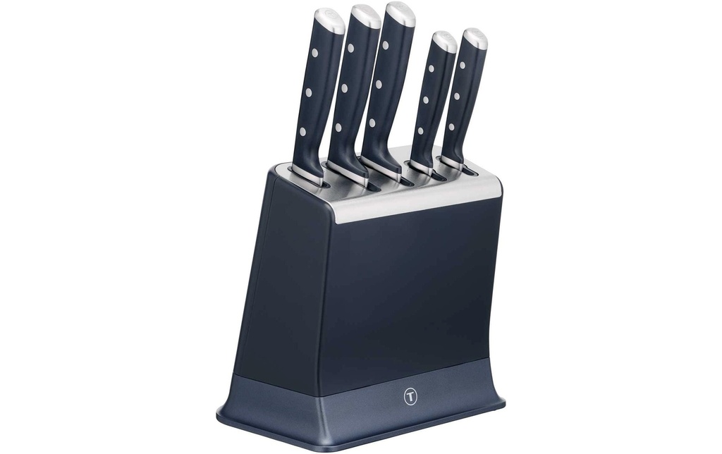 Tefal Bloc de couteaux Ever Sharp 5 pièces, acier inoxydable