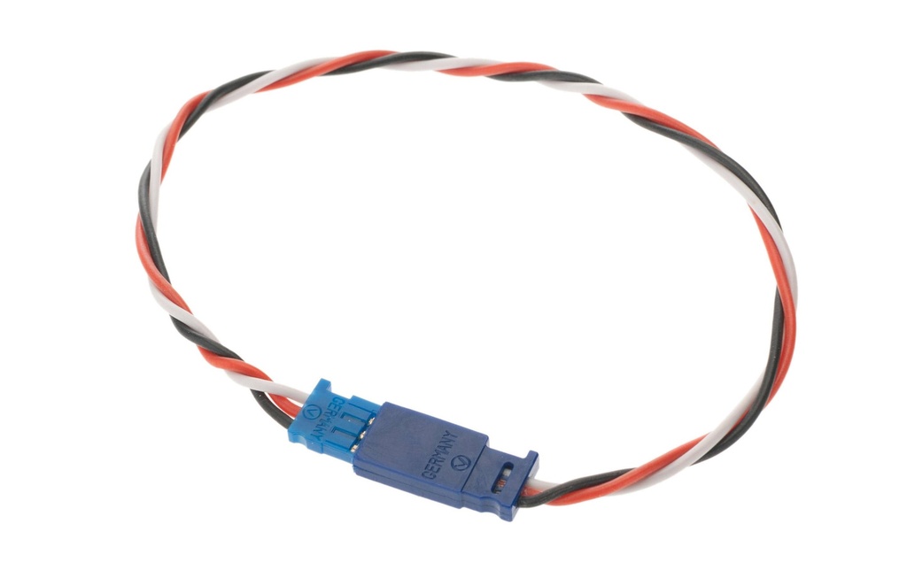 Muldental Câble de servo torsadé Futaba 25 cm fiche à la prise de courant