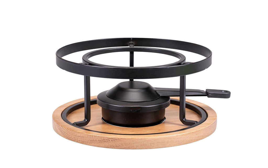 Kadastar Réchaud à fondue Ø 20.5 cm, Noir/Brun