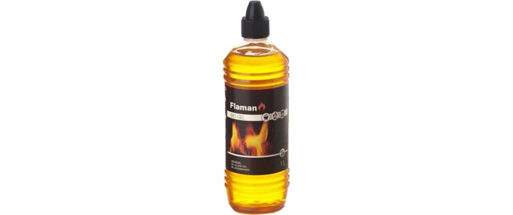 Flaman Pâte combustible Gel allume-feu bio 1000 ml