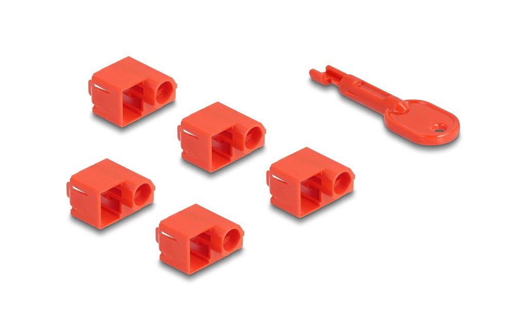Delock Set de bloqueurs de port pour RJ45 mâle 1 Pièce/s