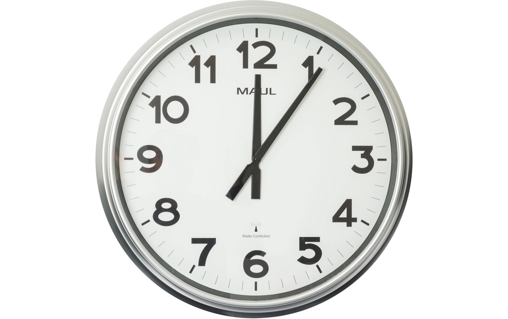 Maul Horloge murale MAULride Ø 61 cm, Argenté