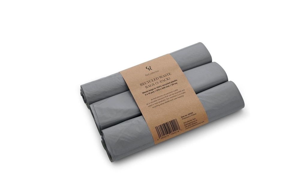 ReCollector Sacs poubelle Iron Blue, 15 l, 3 x 15 pièces