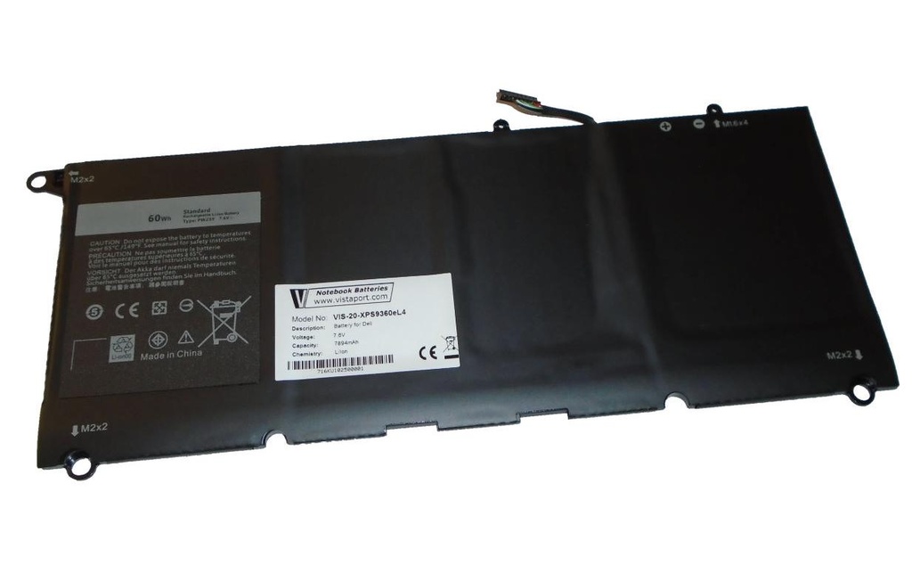 Vistaport Batterie pour Dell XPS 13 9360