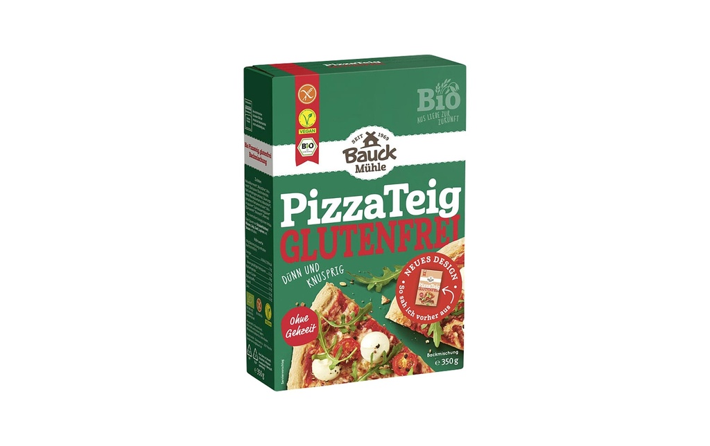Bauck Mühle Préparation à gâteau Pâte à pizza Sans gluten, 350 g