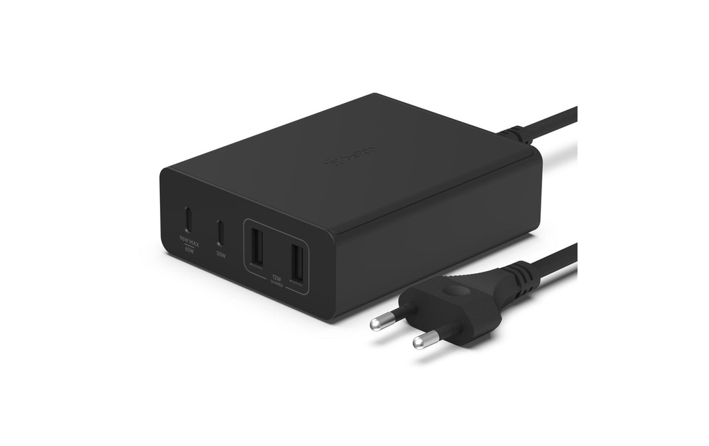 Belkin Chargeur mural USB Boost Charge GaN-4-Port-USB-A-USB-C