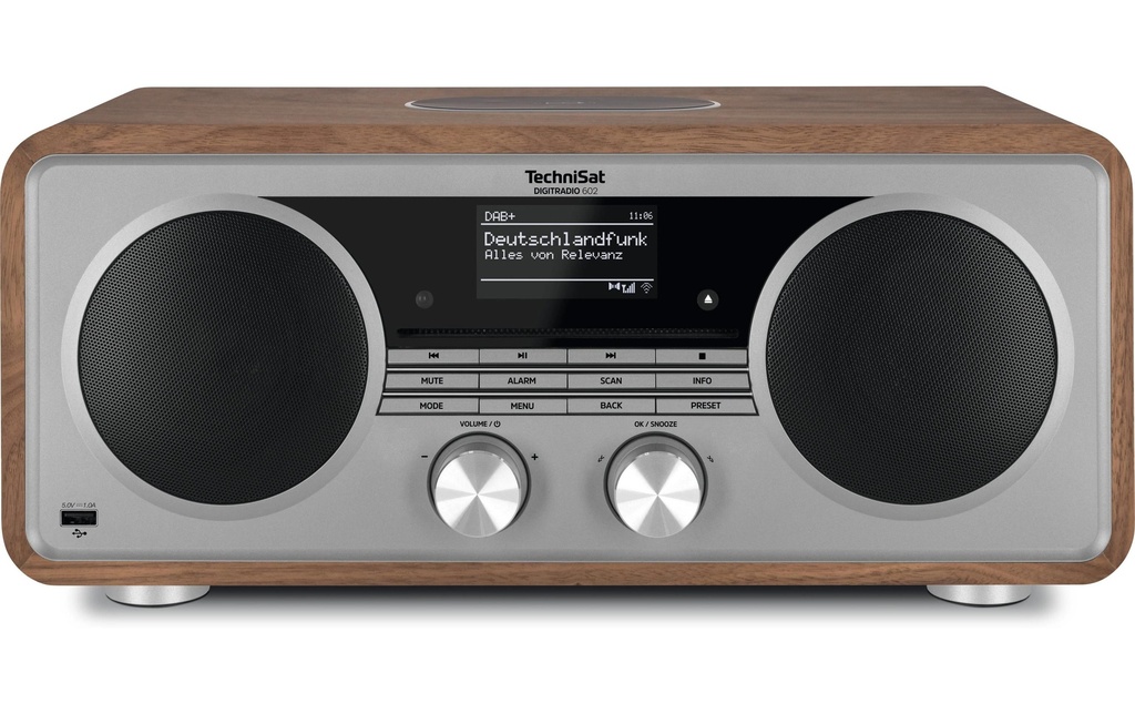 Technisat Radio DAB+ DigitRadio 602 Brun/Argenté