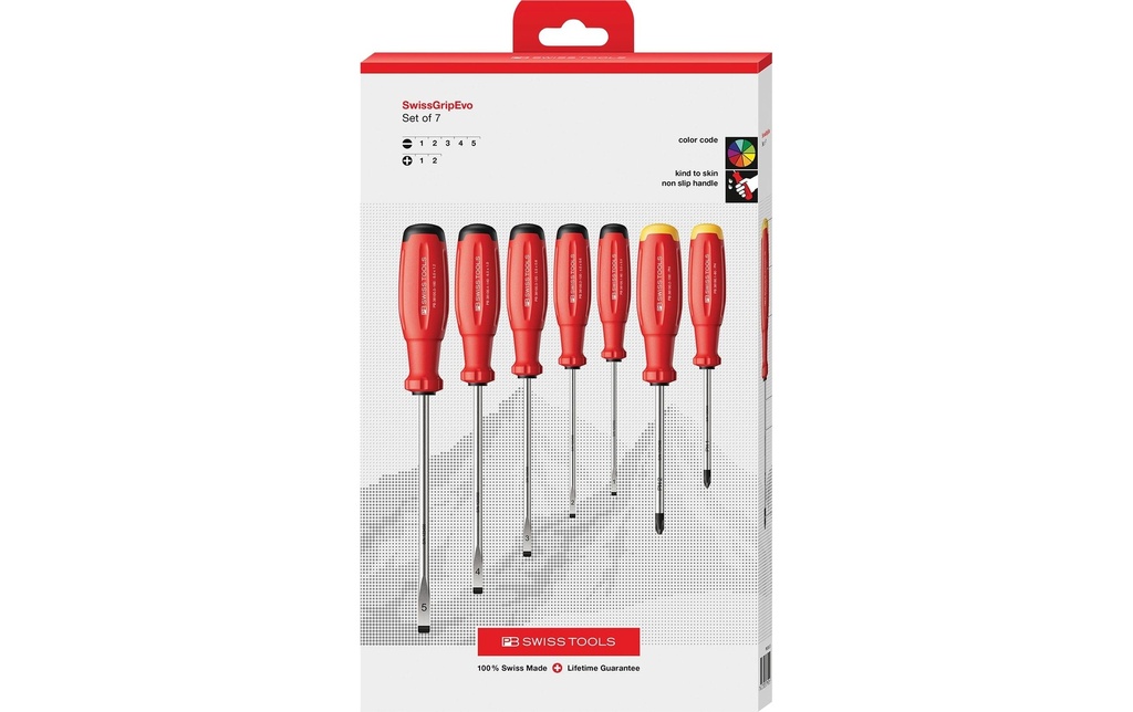 PB Swiss Tools Jeu de tournevis PB 38252.CBB à fente Phillips