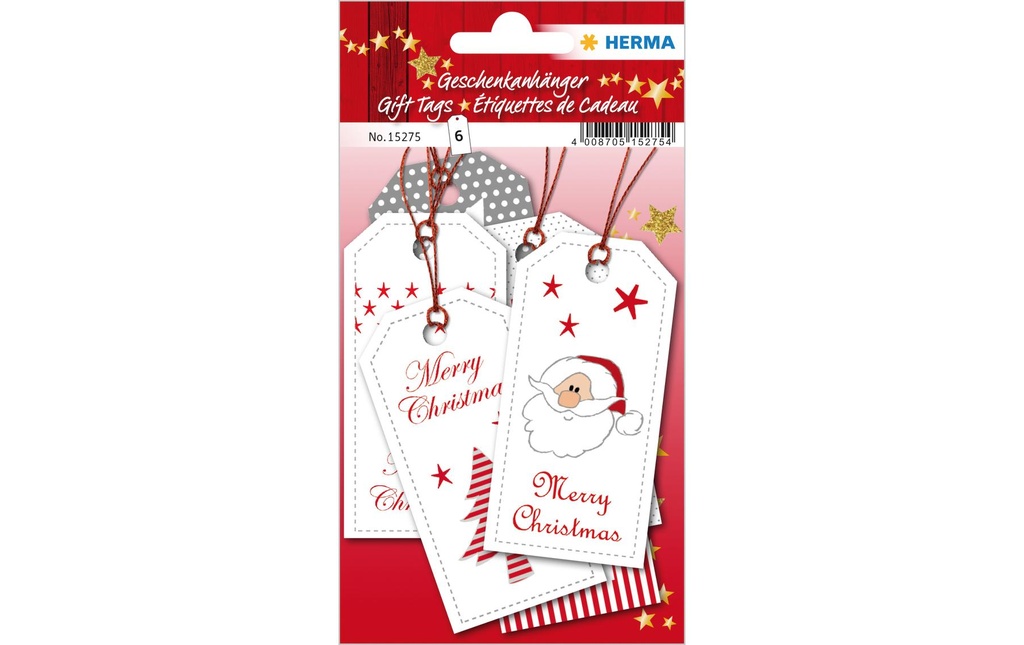 Herma Stickers Étiquette pour cadeau Xmas 8 x 4 cm, 6 pièces