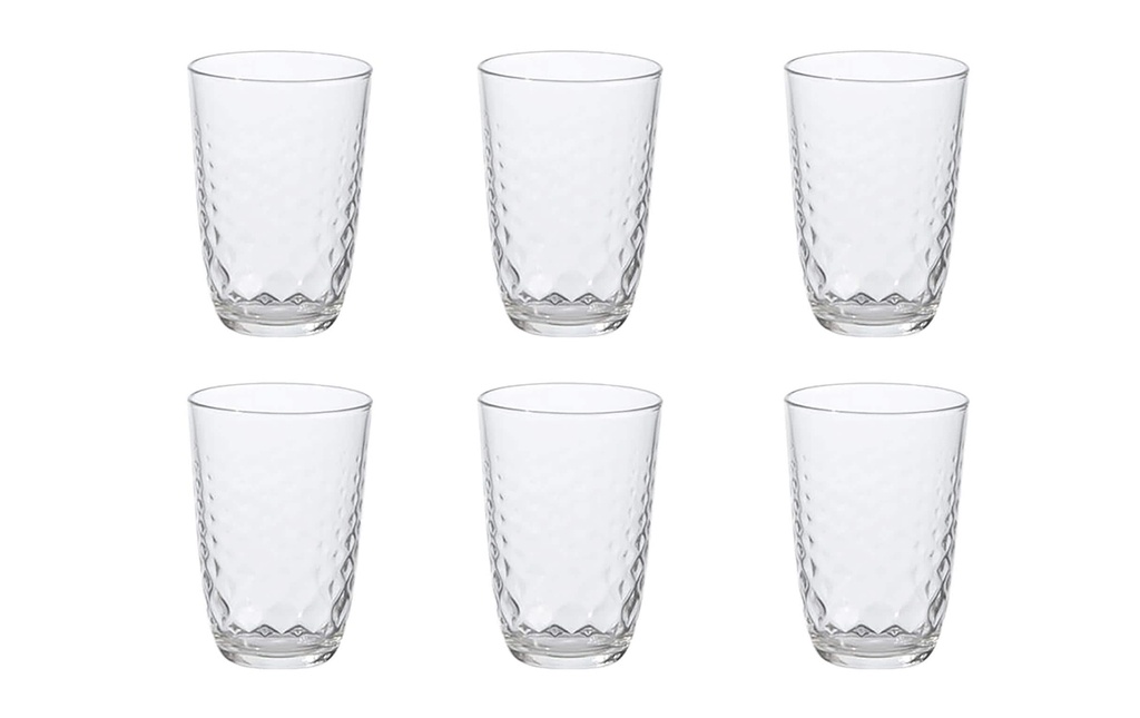 Bormioli Rocco Verre à long drink Glit 395 ml, 6 Pièce/s, Transparent