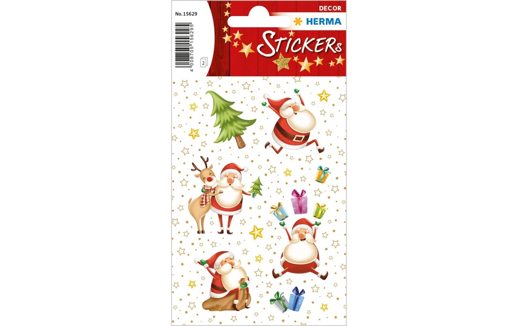 Herma Stickers Autocollants de Noël Joyeux Noël 2 feuilles de 30 autocollants