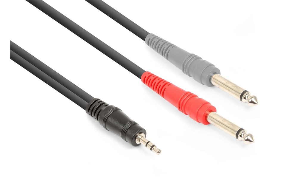 Vonyx CX332-3 jack 3.5 mm - jack 6.3 mm 3 m