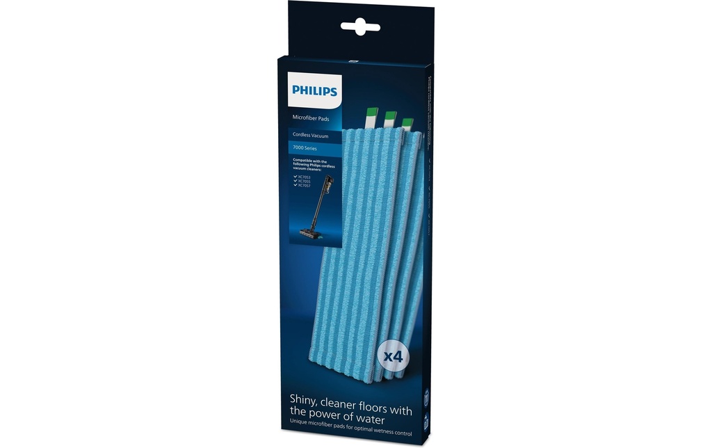 Philips Tampons en microfibre XV1670/02 4 pièces