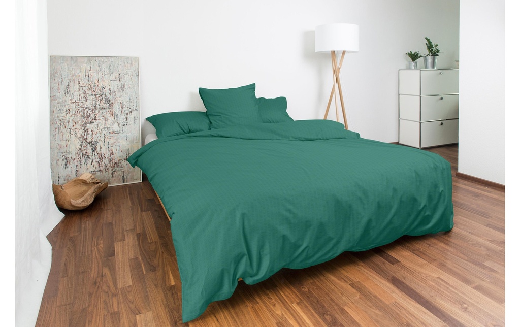 Night Fashion Taie d’oreiller Edi 50 x 70 cm, Vert foncé